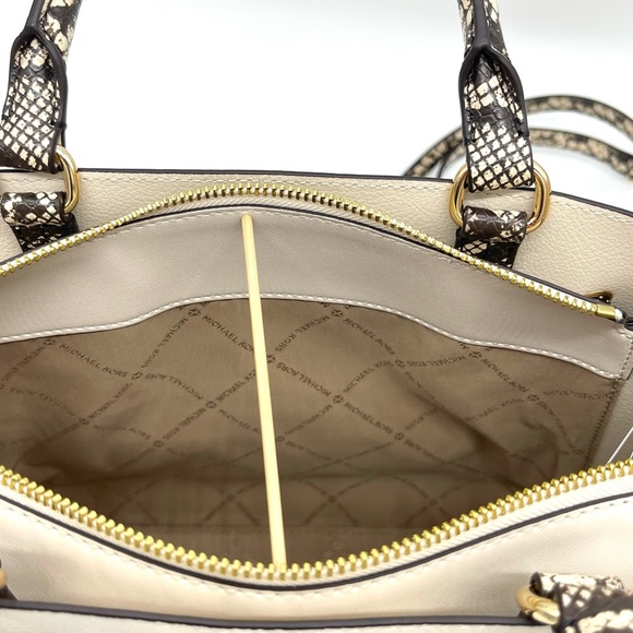 Michael Kors Reed Large Center Zip Satchel Crossbody Bag - Picture 6 of 10